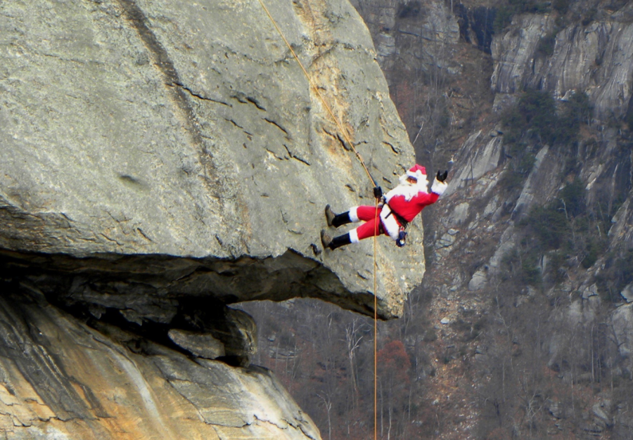 Santa Repels NC Mountain