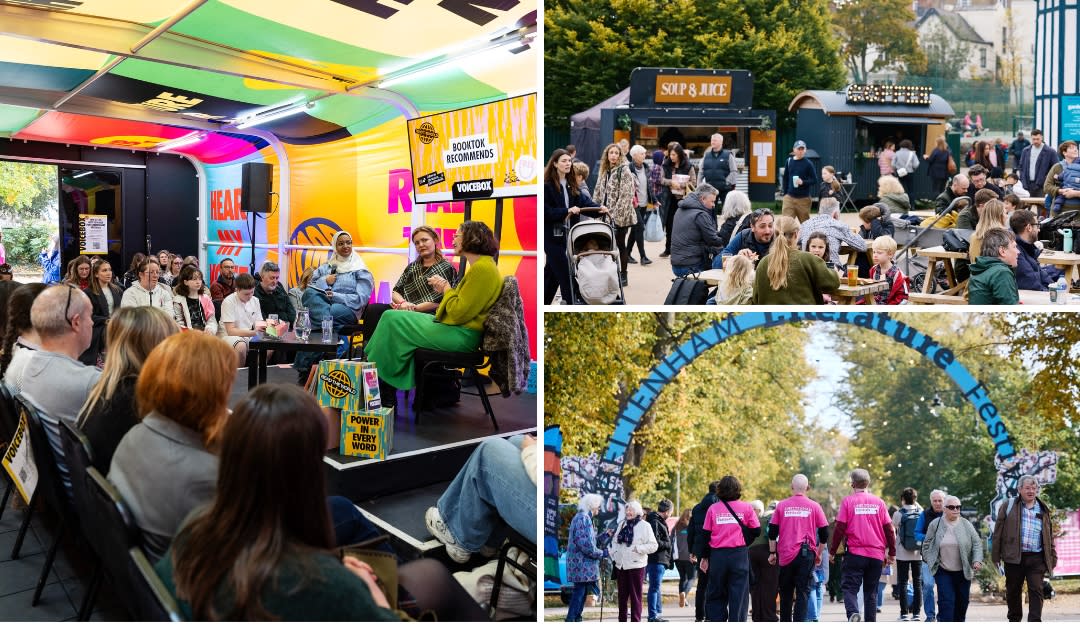 Cheltenham Literature Festival 2025 - photos from the Festival Village, Montpellier Gardens, Cheltenham