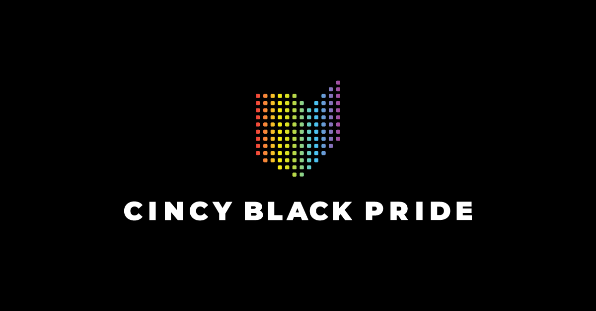 Ohio as a rainbow - the logo for Cincy Black Pride