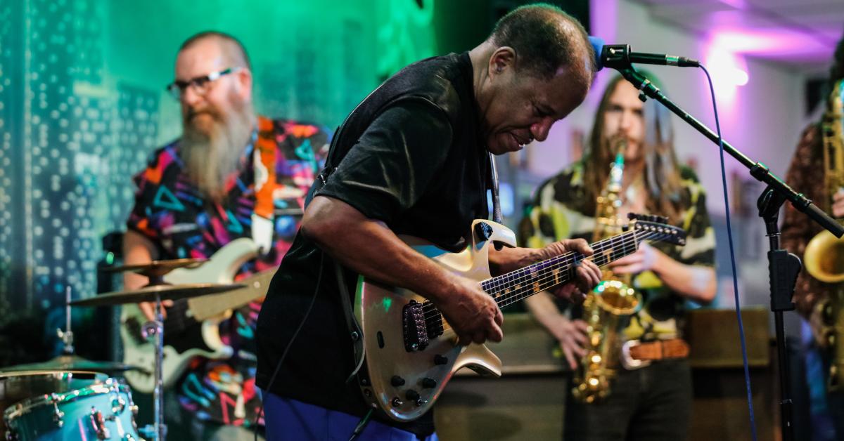 Live music performance at Tee Dee's Lounge in Lexington, Kentucky.