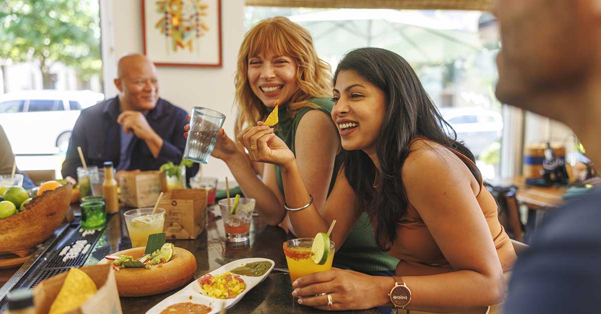 Patrons gathered at Corto Lima's restaurant in Lexington, Ky.