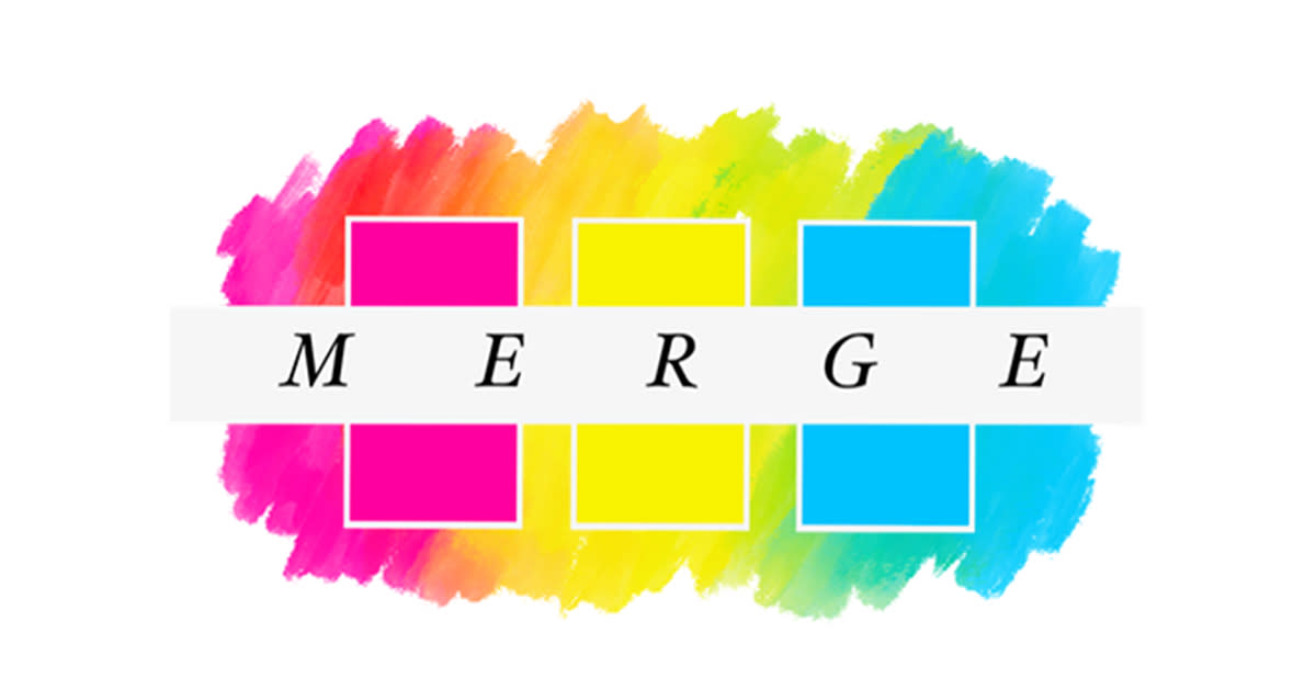 Merge exhibit logo
