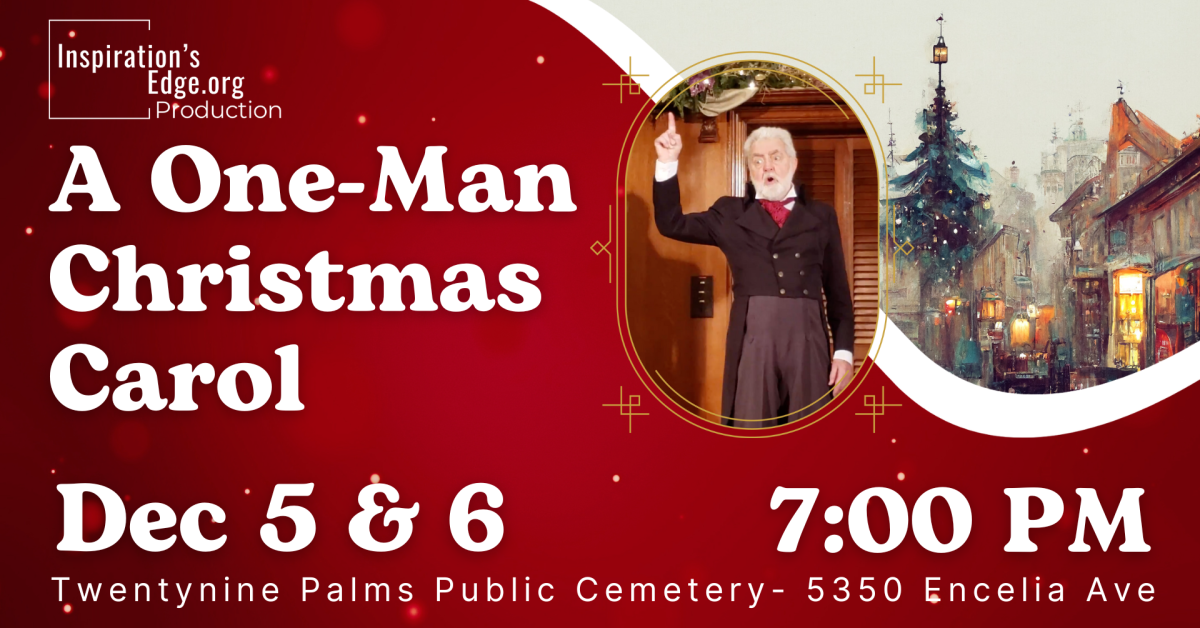 Inspiration's Edge A One Man Christmas Carol Production Dec 2025