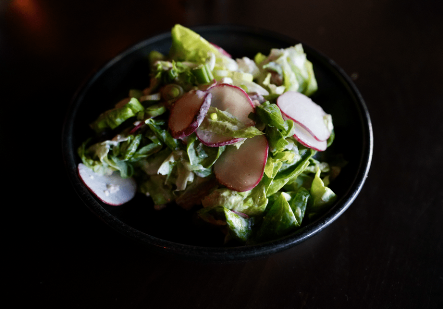 Pizzeria 712 Salad with radish and vinaigrette