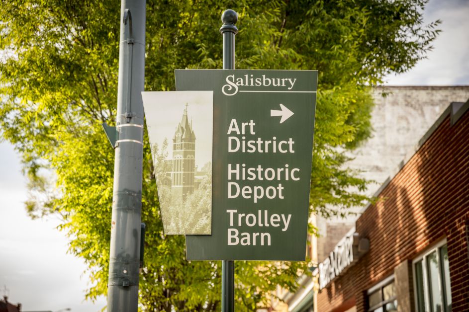 Downtown directional signage