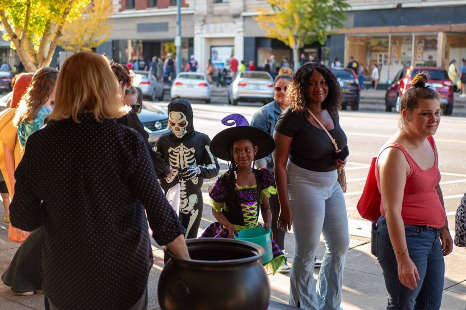 Families Trick-Or-Treating