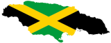 Jamaica Flag Map