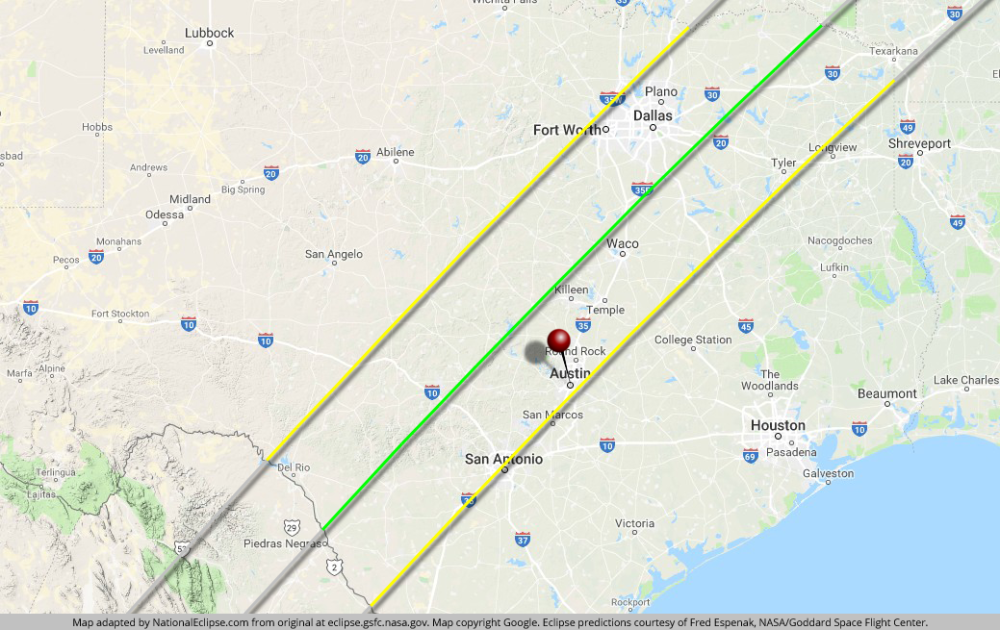 Map Of Totality 2024 Eclipse Texas Pier Ulrica