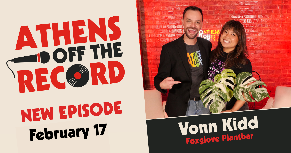 Cameron Jay Harrelson poses with Vonn Kidd of Foxglove Plantbar