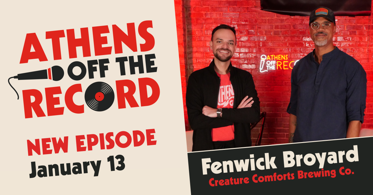 Athens off the Record Podcast Guest announcement- Fenwick Broyard