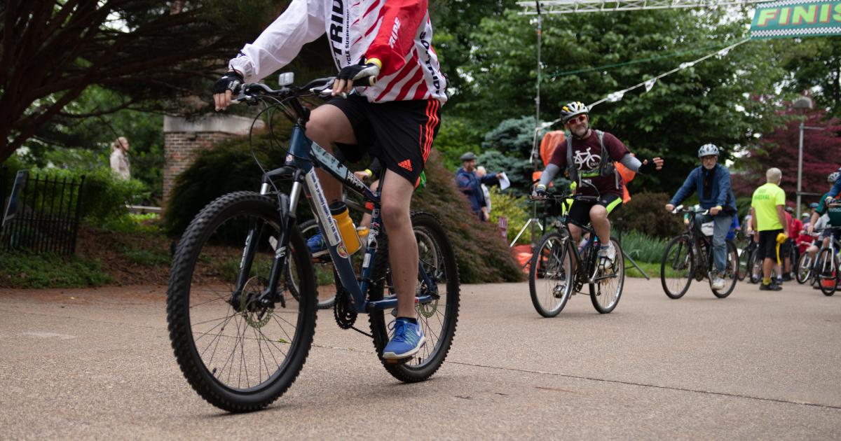 Cyclists Participate in an Event in Harrisburg