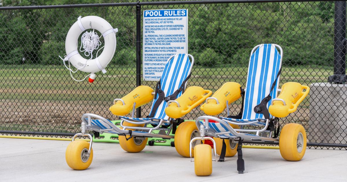 Water wheelchairs at Murphy Aquatic Park