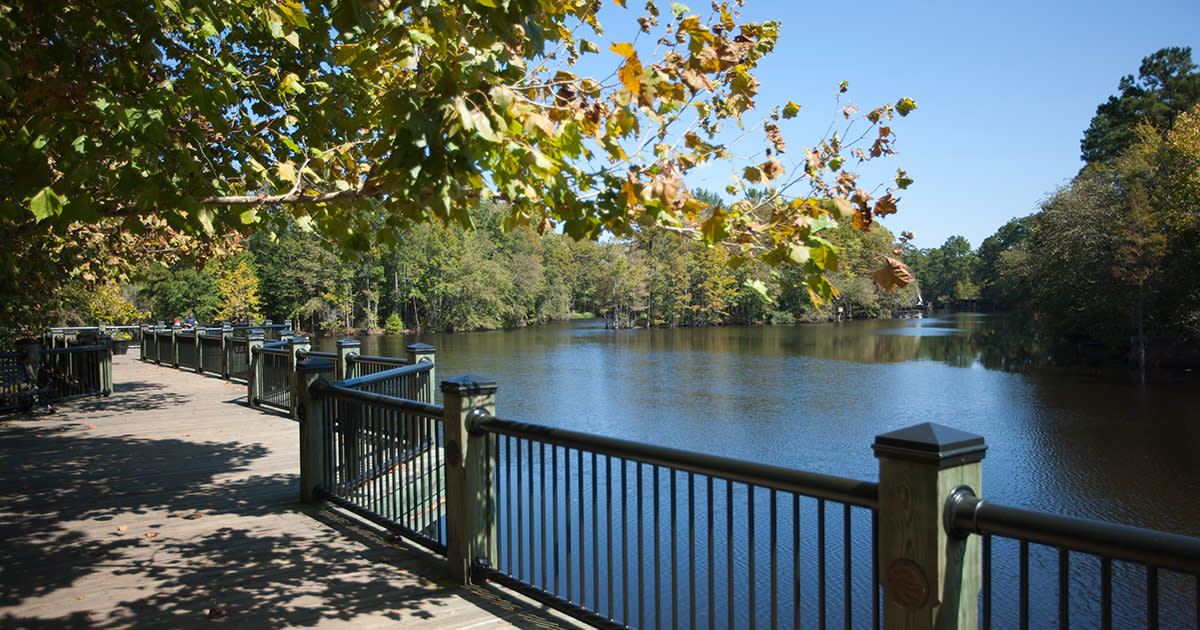 Conway Riverwalk - boardwalk alongside the river