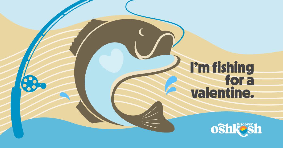Fishing for a Valentine Discover Oshkosh Card