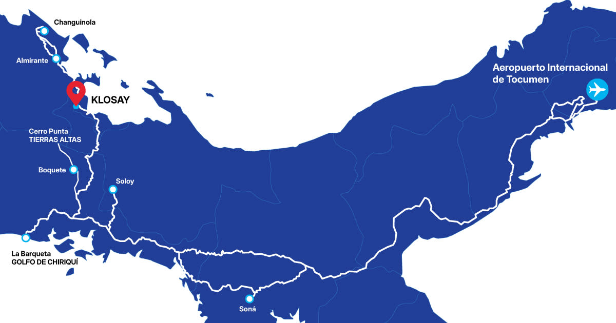 Mapa de la Ciudad a la Tierra del Café y la Aventura