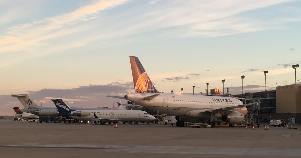 Planes sit on the tarmac at Dwight D. Eisenhower National Airport in Wichita