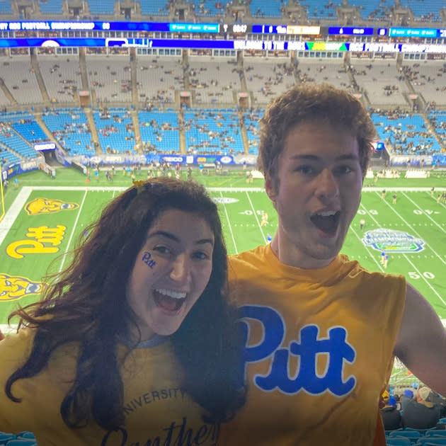 Pitt Panthers Fans at football game