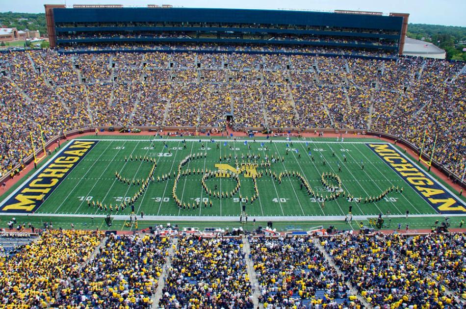 Band spells home at Michigan Stadium