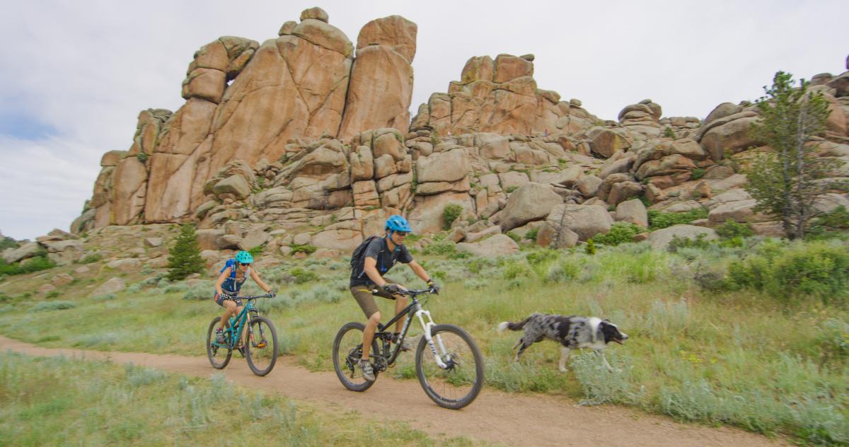 Mountain Biking with Dog
