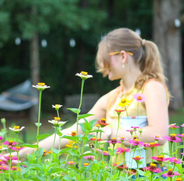 A Bucket of Blossoms