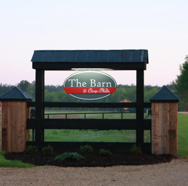 The Barn @ Camp Nellie Sign