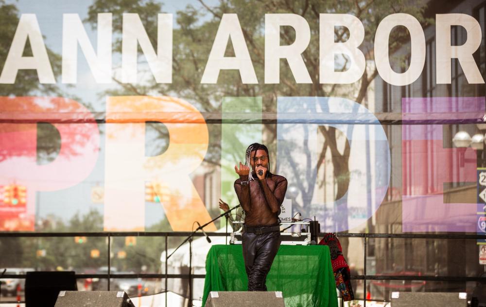 J. Santino performs at Ann Arbor Pride