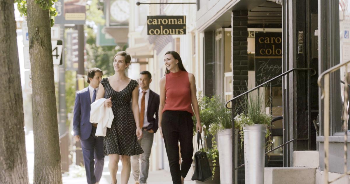 Business People Waling in Downtown Mechanicsburg