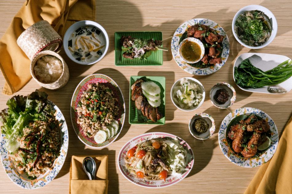Display of food items from Ma Der Lao Kitchen