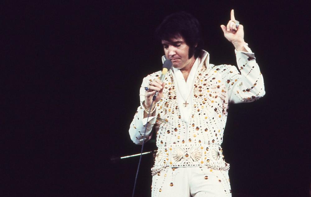 Elvis Presley at the Anaheim Convention Center Arena