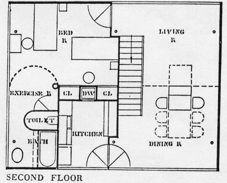 Aluminaire House Second Floor