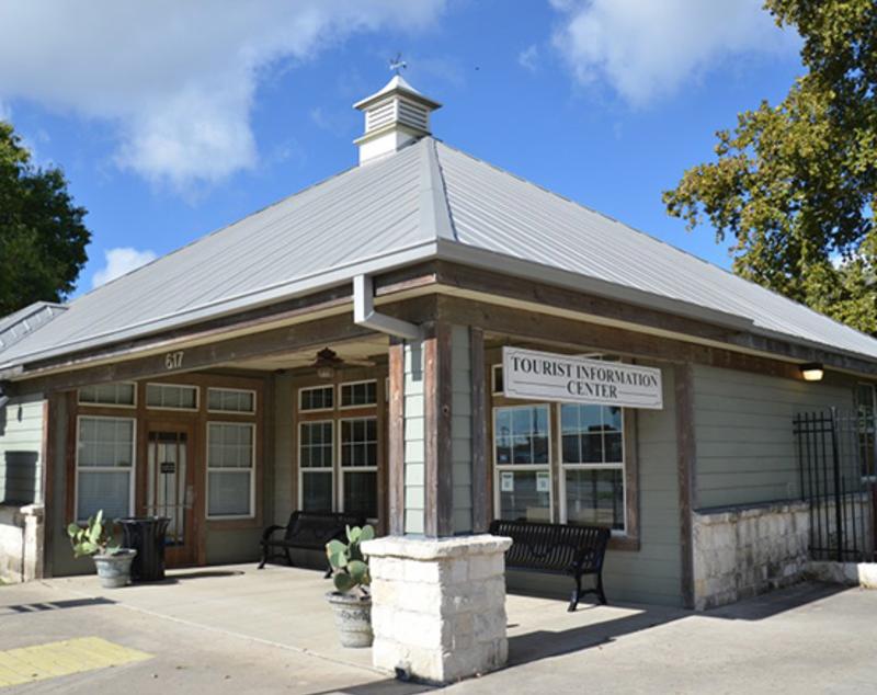 Outside view of the San Marcos Tourist Information Center