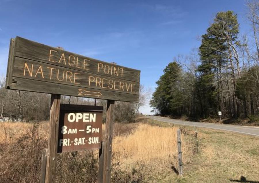 Sign at Eagle Point Nature Preserve