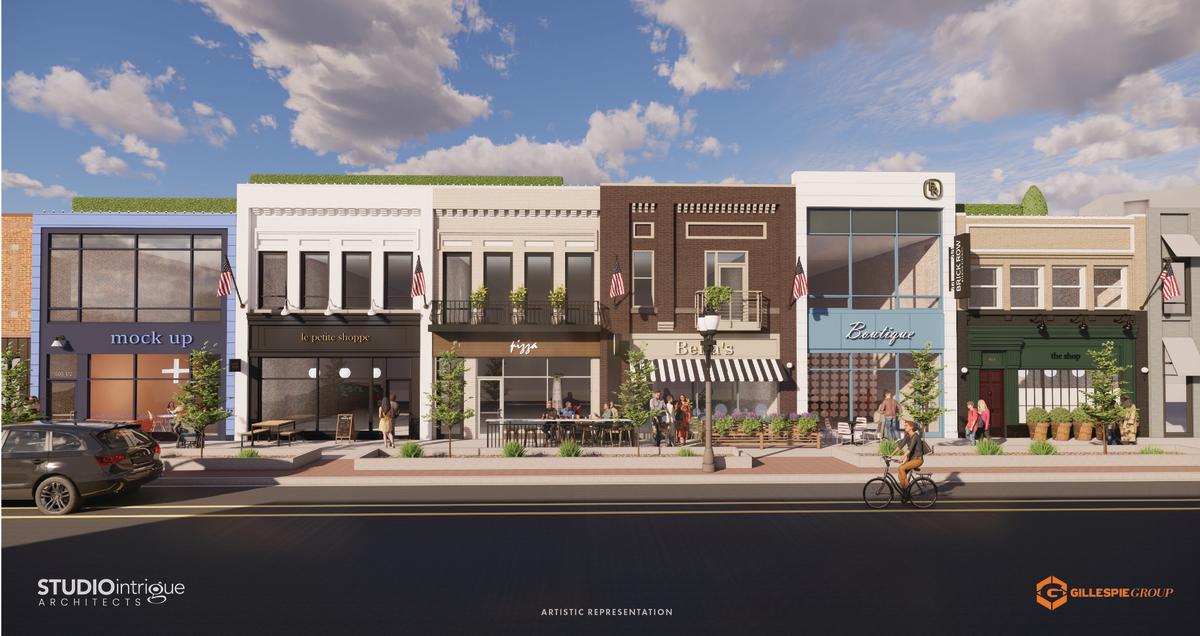 Brick Row Rendering by Gillespie Group