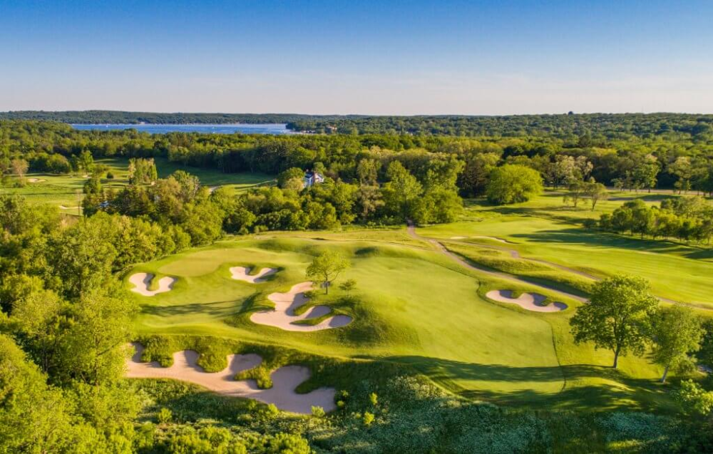 Overhead view of Geneva National Player course