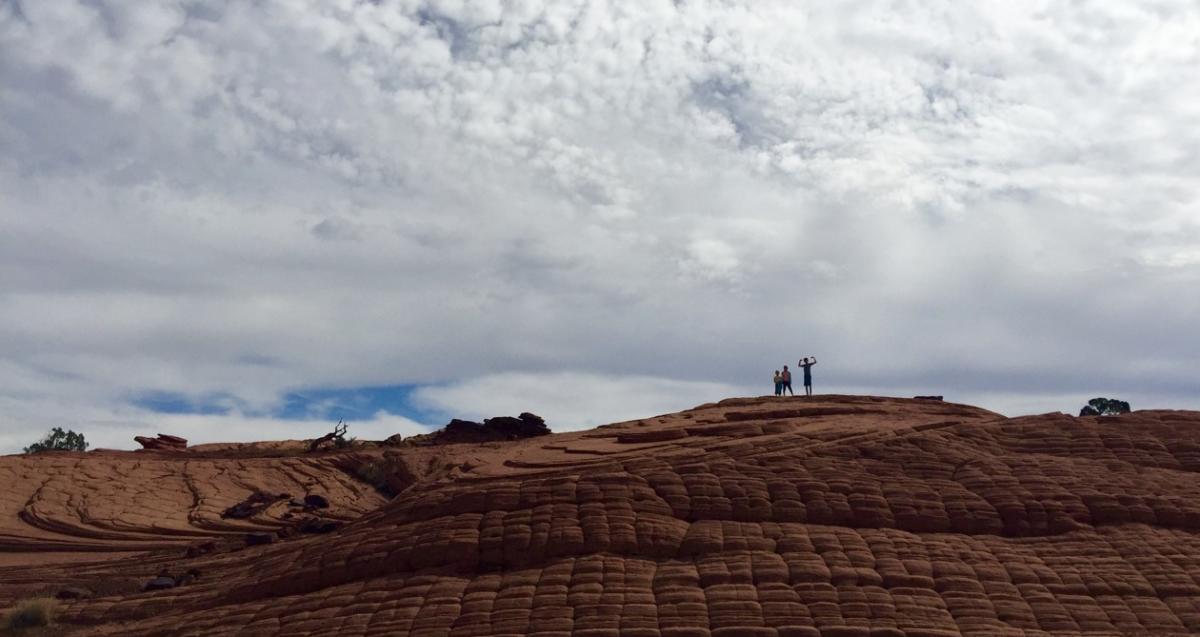 Kids at the Petrified Dunes