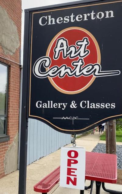 Sign at Chesterton Art Center