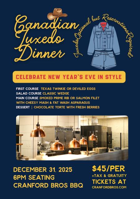 Cranford Brothers BBQ NYE 2026