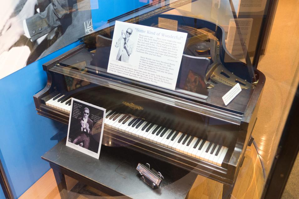 Stevie Wonder Piano at Michigan History Museum