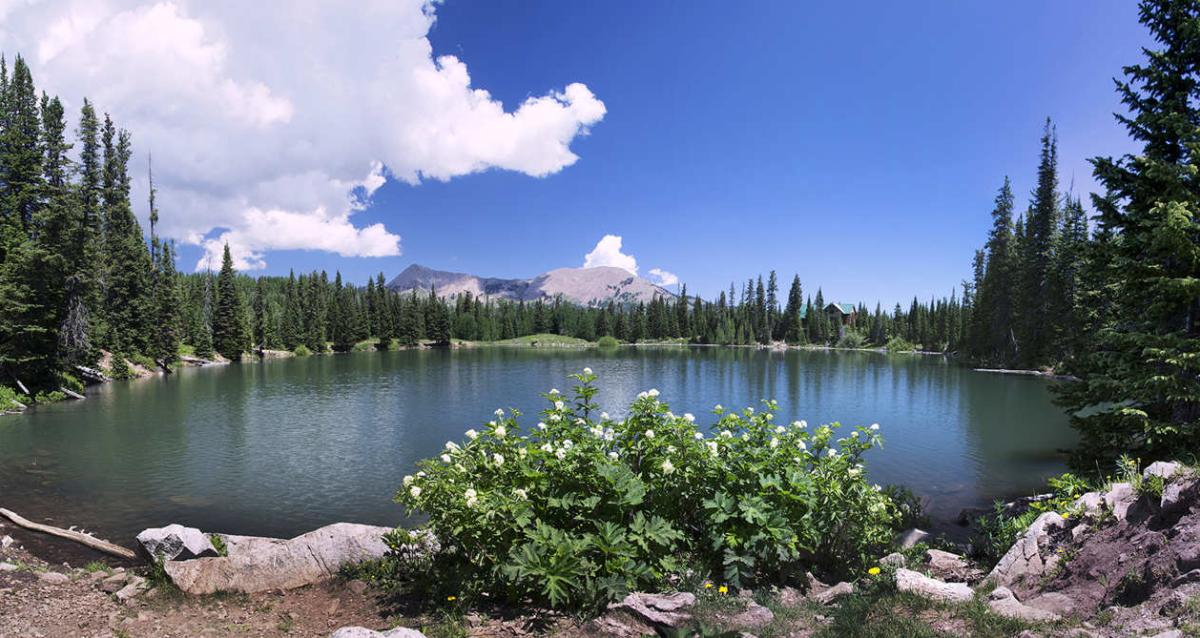 View of Mountain Lake in the Manti La Sal National Forest