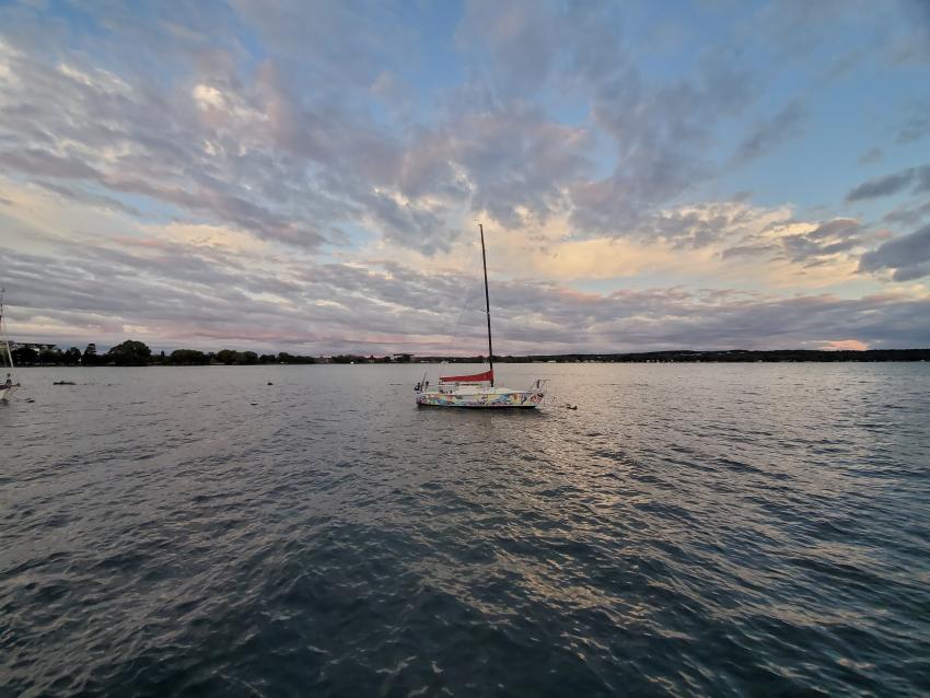 Boat on Lake at Daydream Sailing