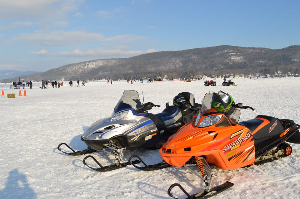 Snowmobiling