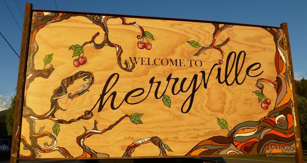 Cherryville sign