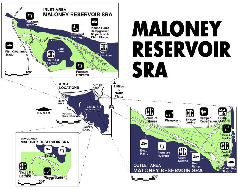 Camp Map Lake Maloney