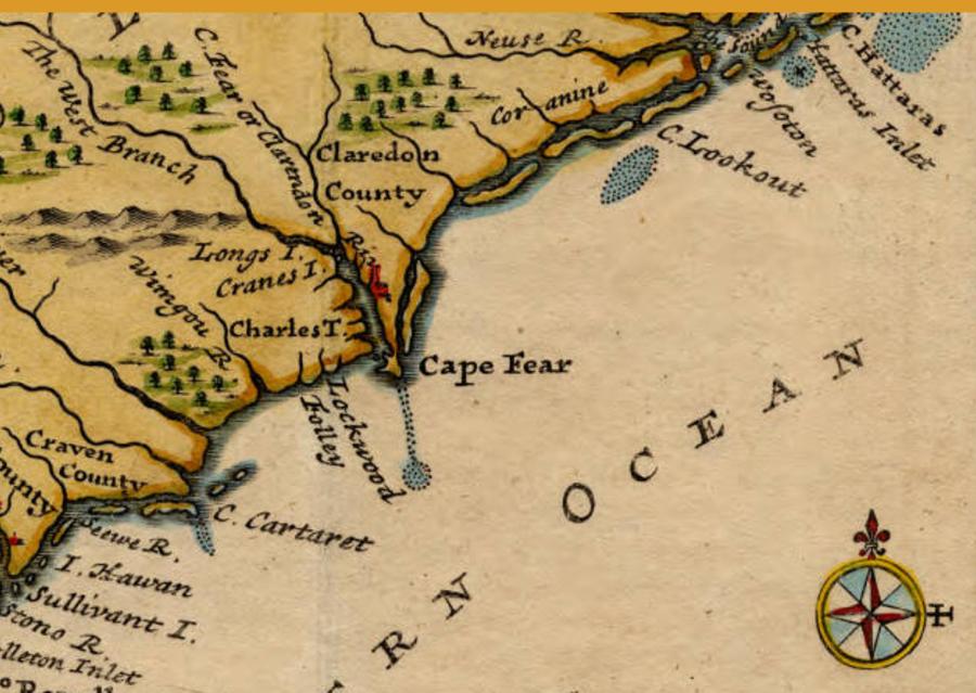 Old Map Cape Fear River