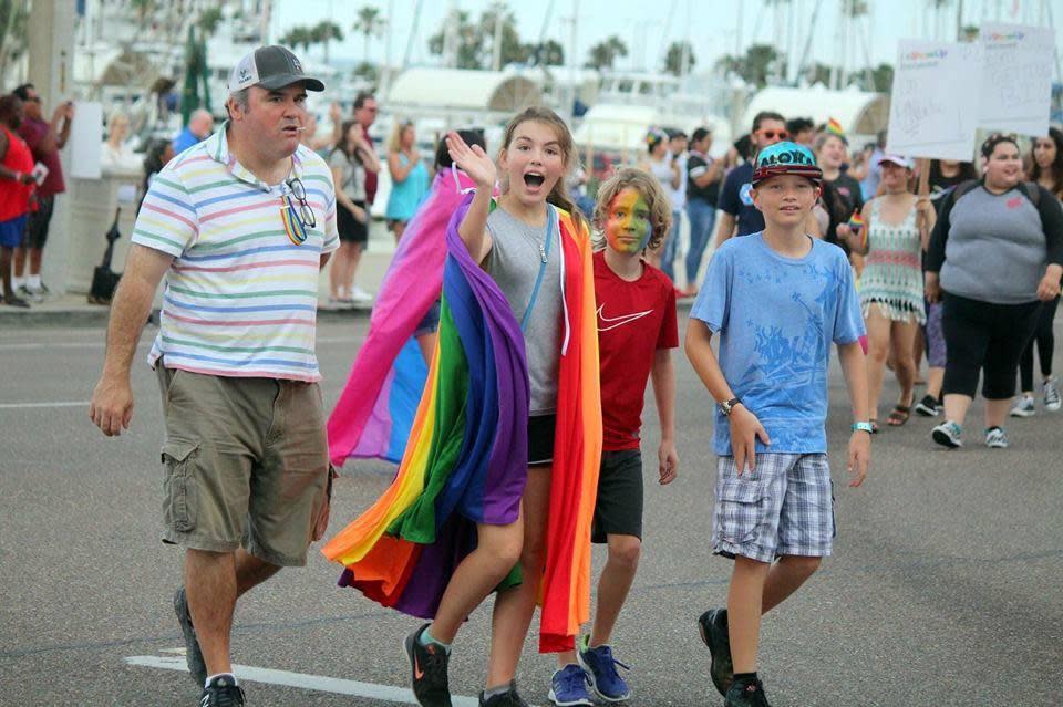 Pride parade family 3