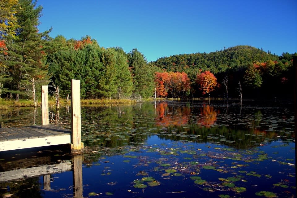 Fall foliage fishing