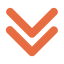 Down arrow icon orange
