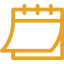 Calendar icon gold