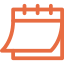 Calendar icon orange