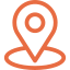 Location pin icon orange